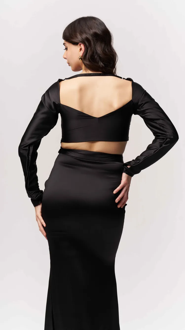 Two Piece Bikini Top Maxi Dress