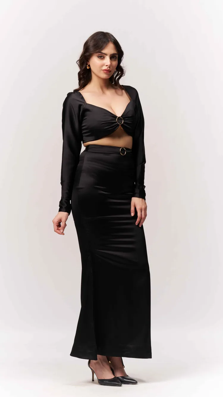 Two Piece Bikini Top Maxi Dress