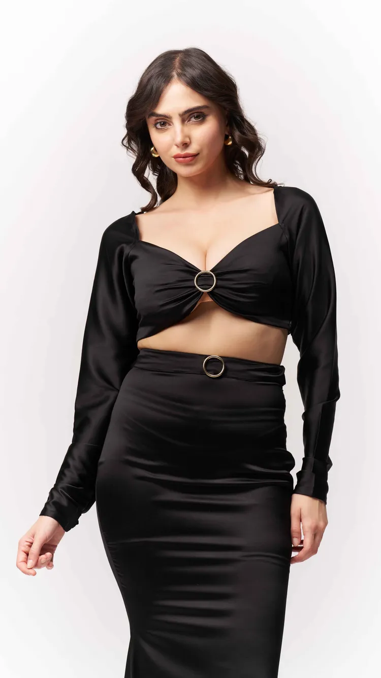 Two Piece Bikini Top Maxi Dress