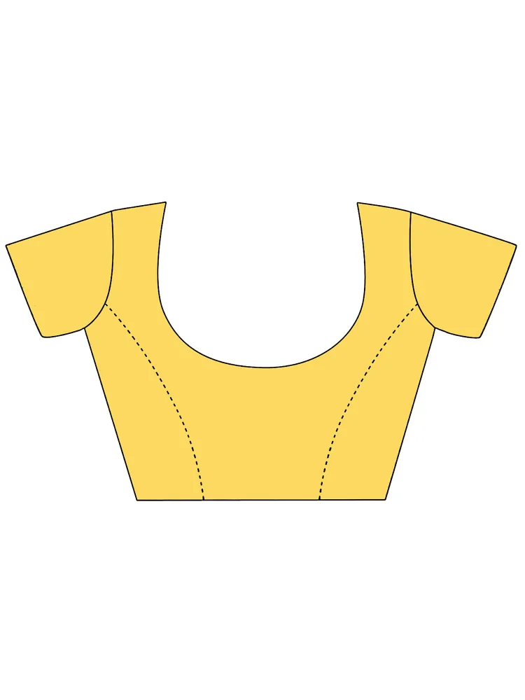 Garden Vareli Yellow Printed Chiffon Sarees