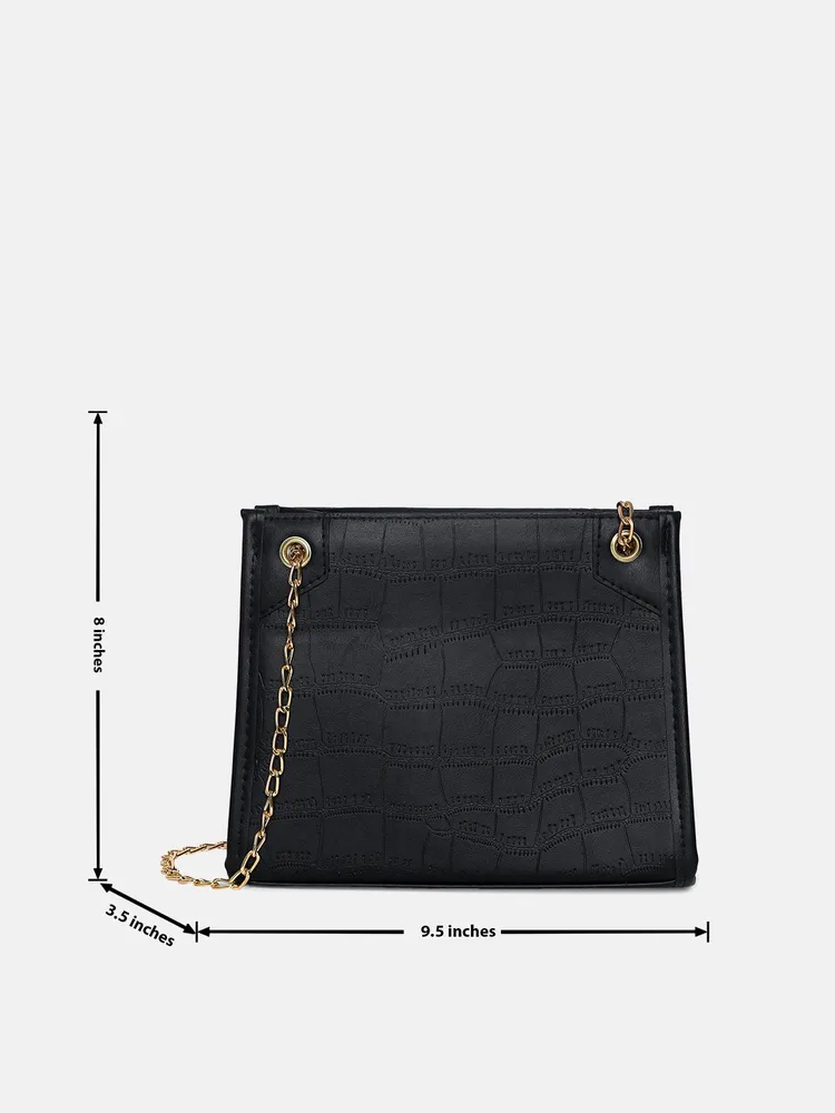 Haute Sauce Textured Structured Shoulder Bag