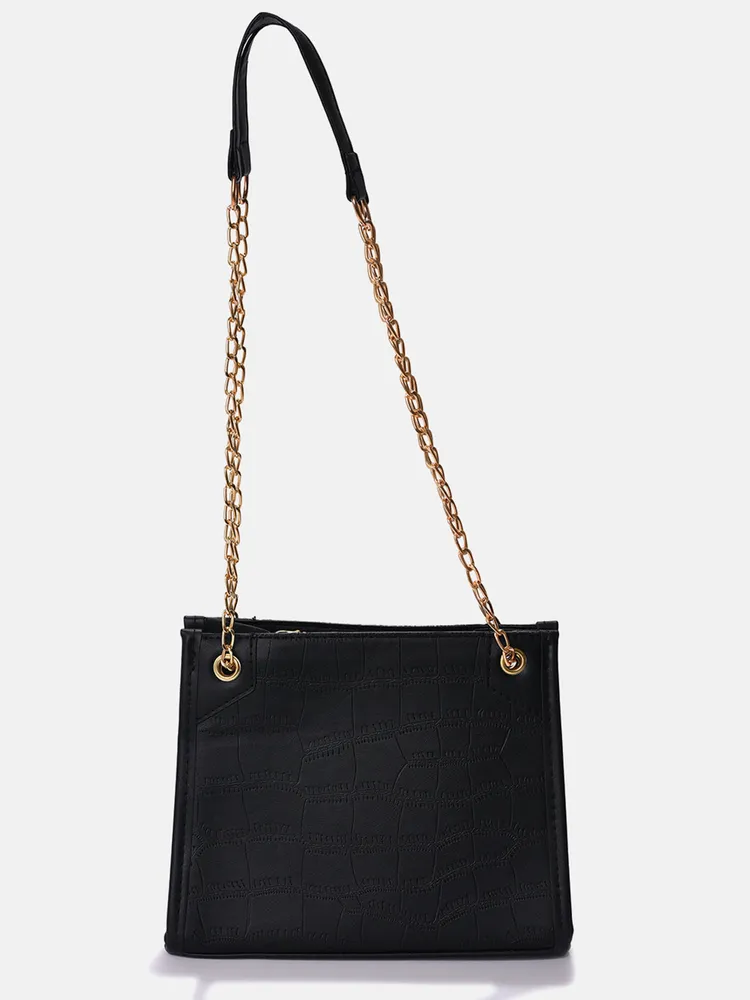 Haute Sauce Textured Structured Shoulder Bag