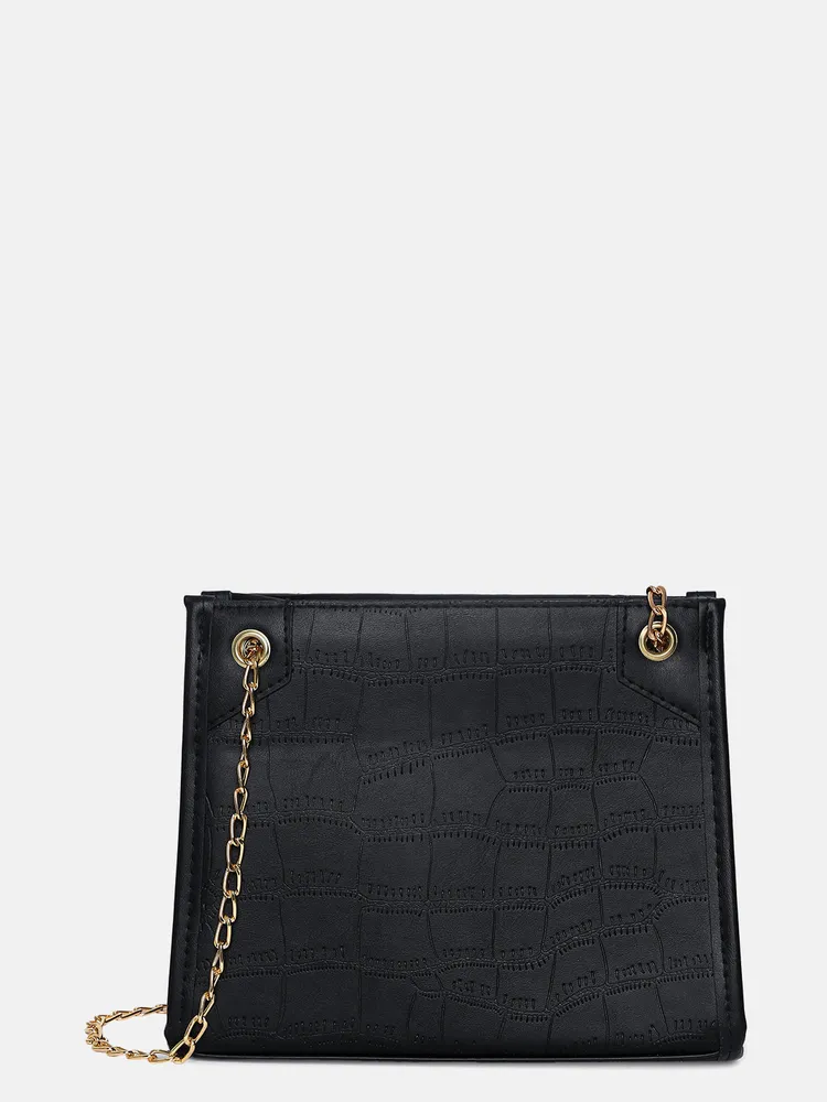 Haute Sauce Textured Structured Shoulder Bag