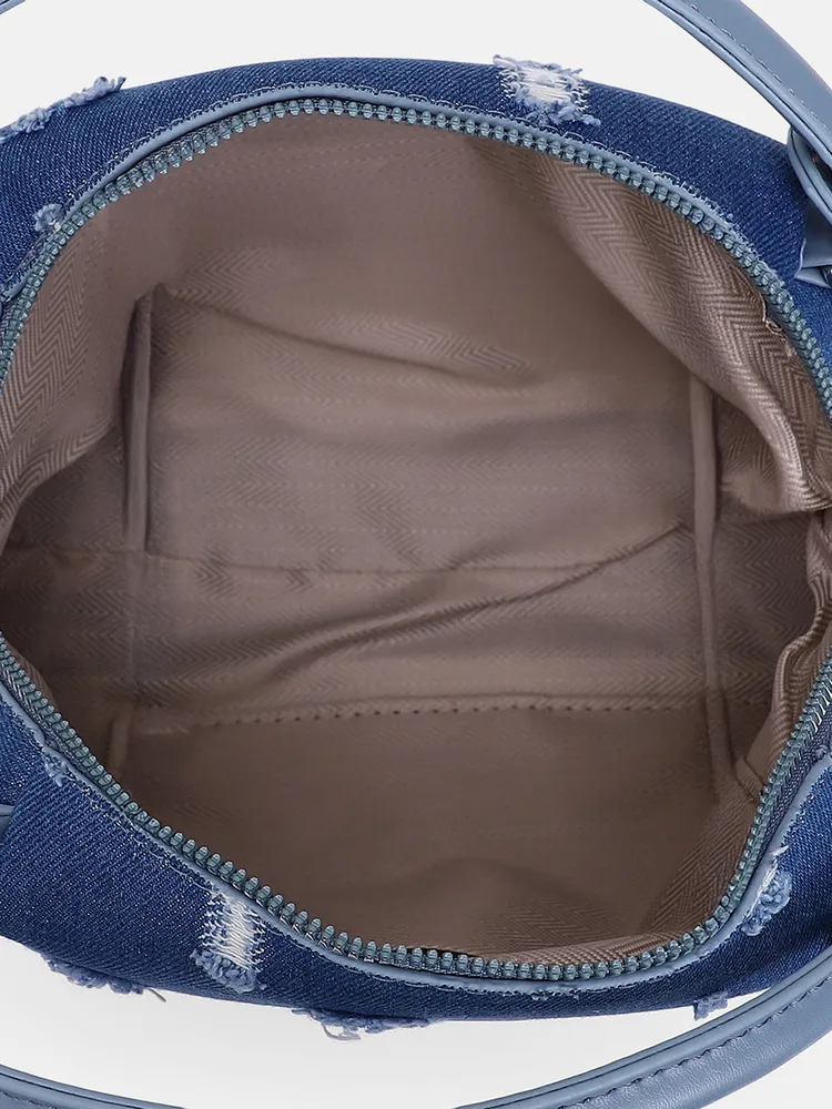 Haute Sauce Textured Half Moon Shoulder Bag