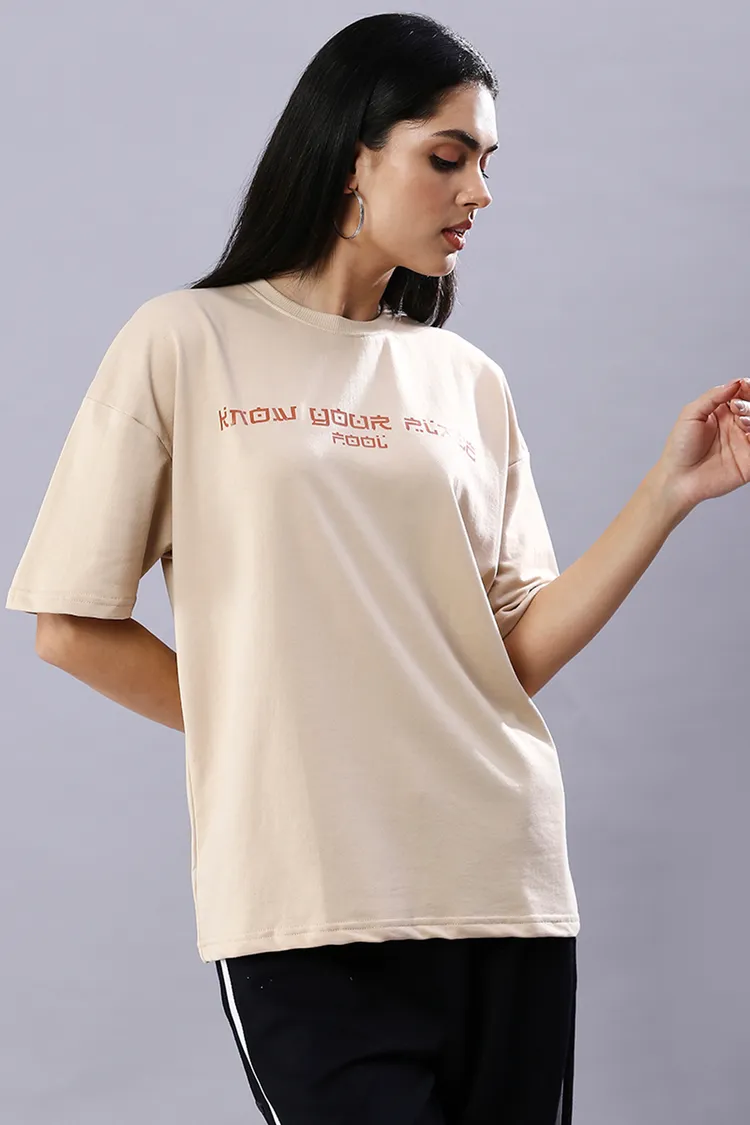 Know Your Place Oversized Sustainable T-Shirt
