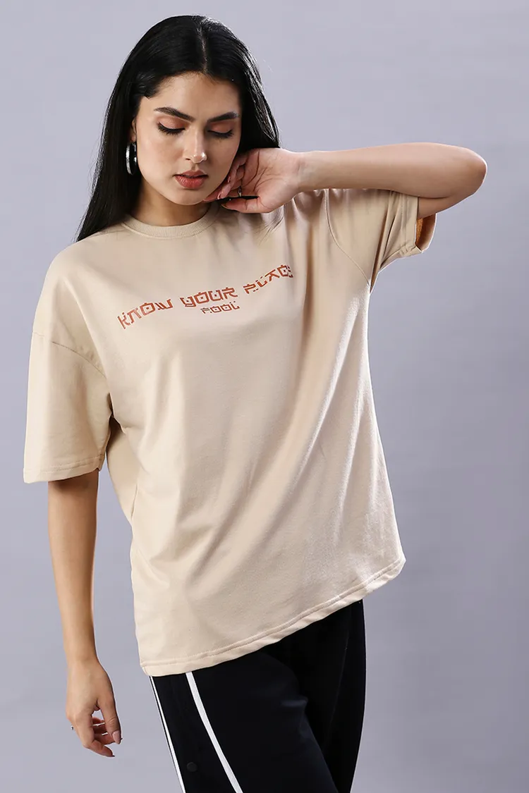 Know Your Place Oversized Sustainable T-Shirt