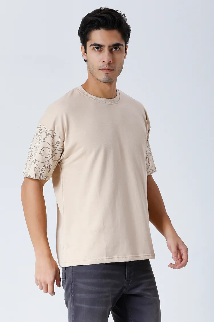 Desert Doodle Drift Oversized Sustainable T-Shirt