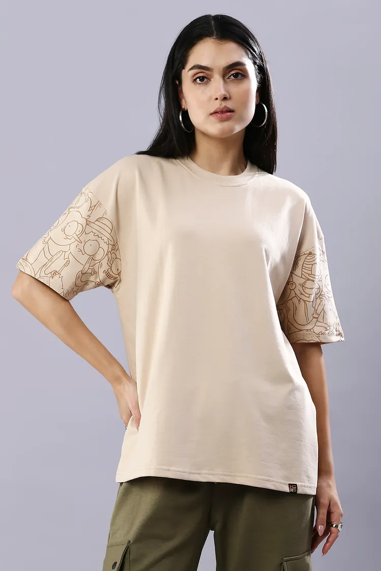 Desert Doodle Drift Oversized Sustainable T-Shirt