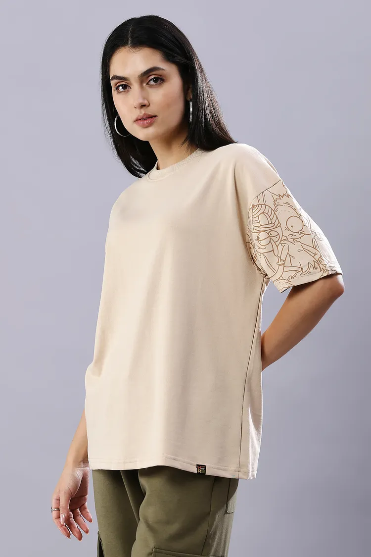 Desert Doodle Drift Oversized Sustainable T-Shirt