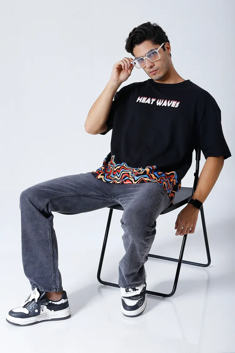 Tekno: Heat Waves Oversized Sustainable T-Shirt