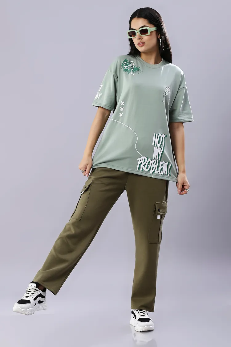 Not My Problem Drift Oversized Sustainable T-Shirt