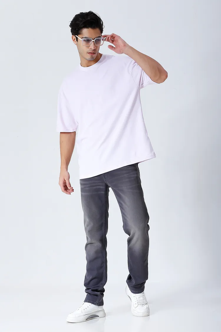 Coral Cascade Oversized Sustainable T-Shirt