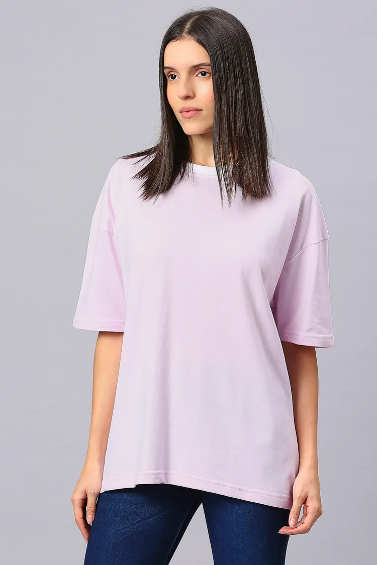 Coral Cascade Oversized Sustainable T-Shirt