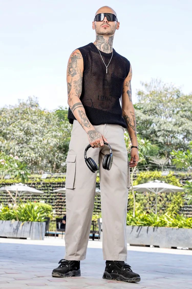 House of Koala Original Regular Fit Mid-Rise Cargos Trousers