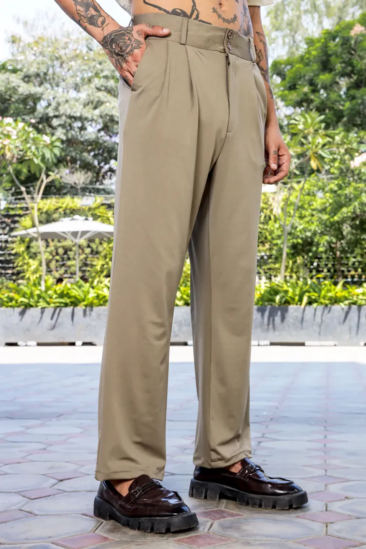 House of Koala Baggy Pleated Korean Trousers