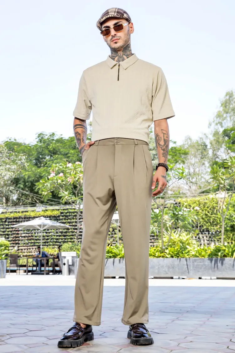 House of Koala Baggy Pleated Korean Trousers