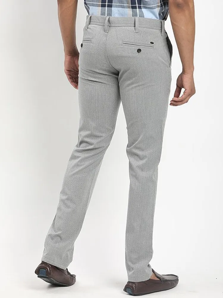 Men Brooklyn Fit Polyester Blend Trouser