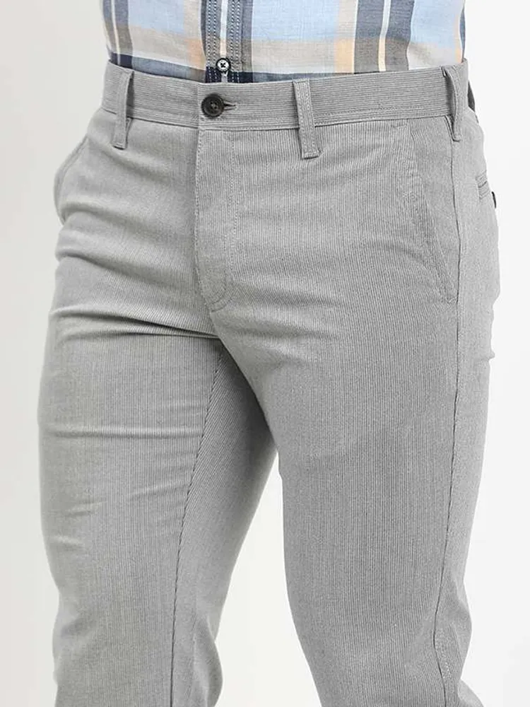 Men Brooklyn Fit Polyester Blend Trouser