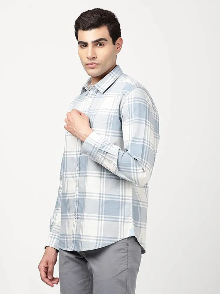 Men Checked Full Sleeve Cotton Shirt