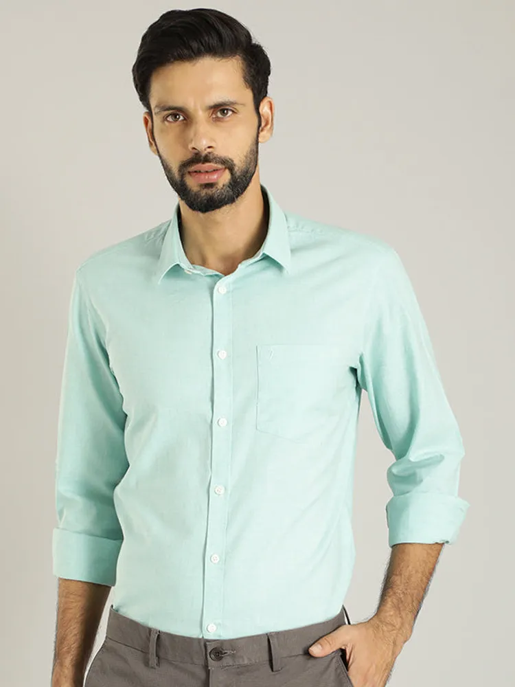 Men Solid Full Sleeve Cotton Shirt