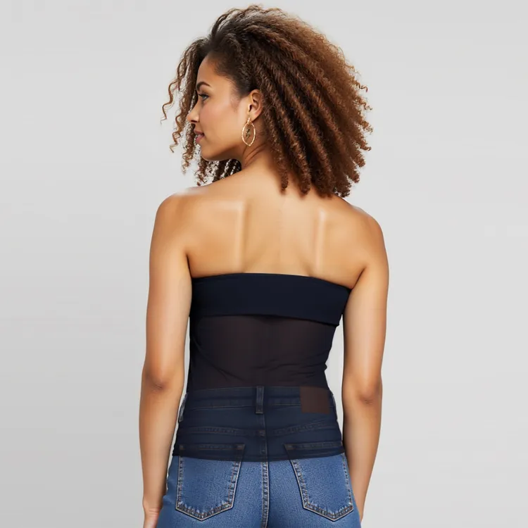 Black Ruched Off-shoulder Top