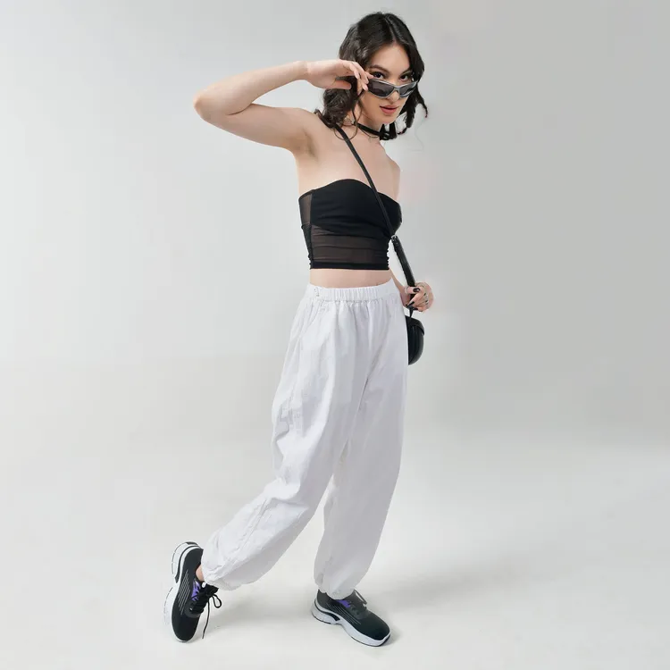 IZF White Parachute Pants