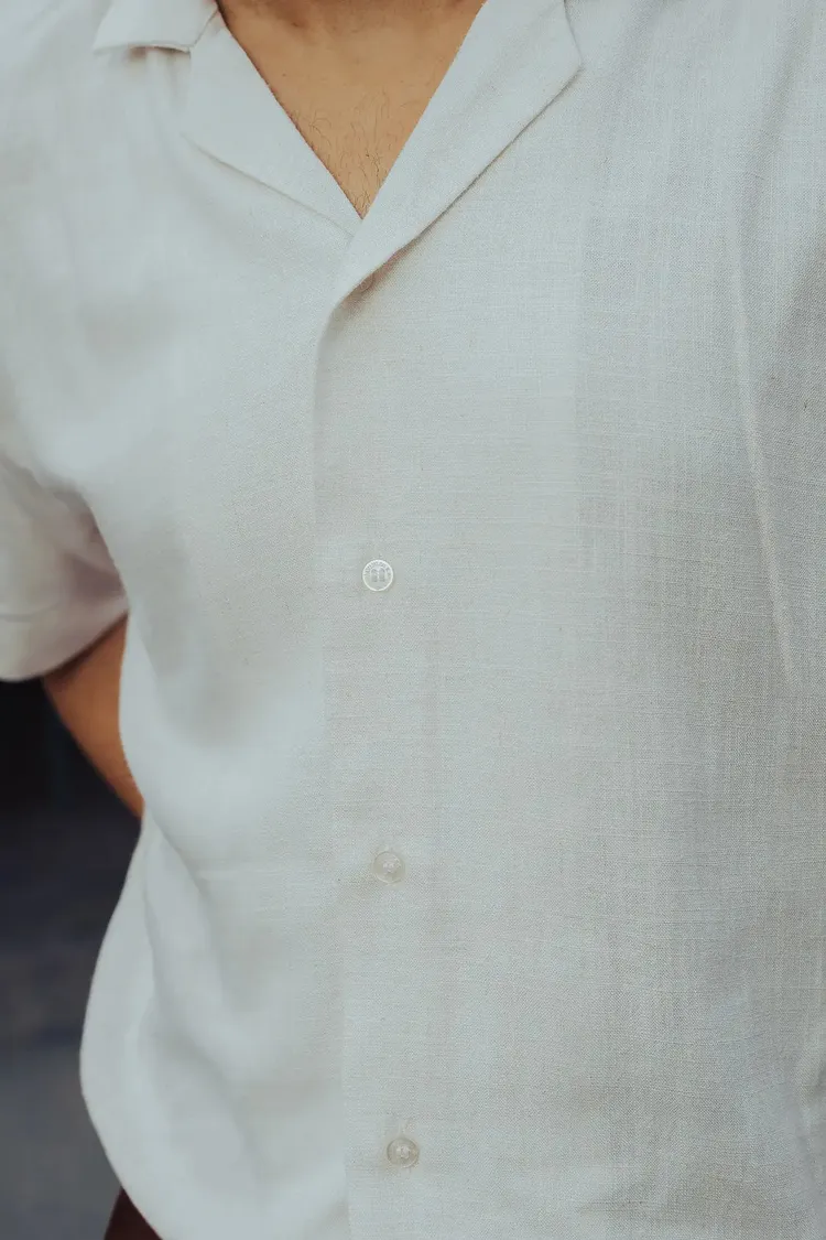 Solid Linen Resort Shirt