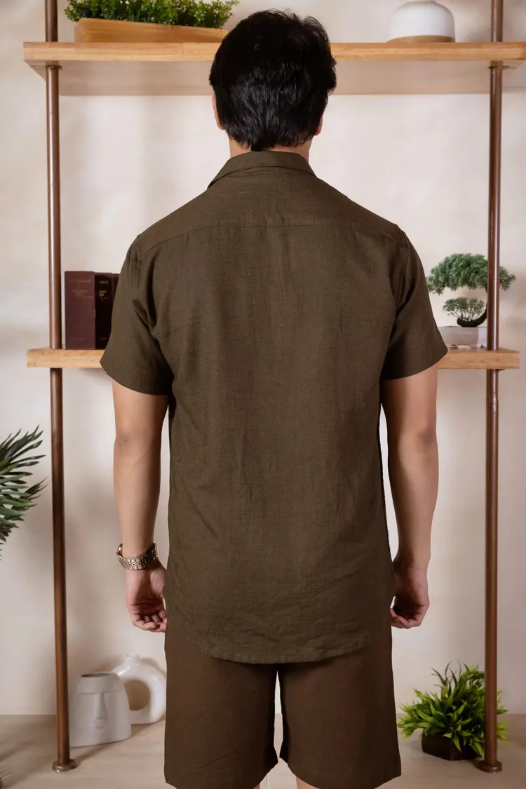 Solid Linen Resort Shirt