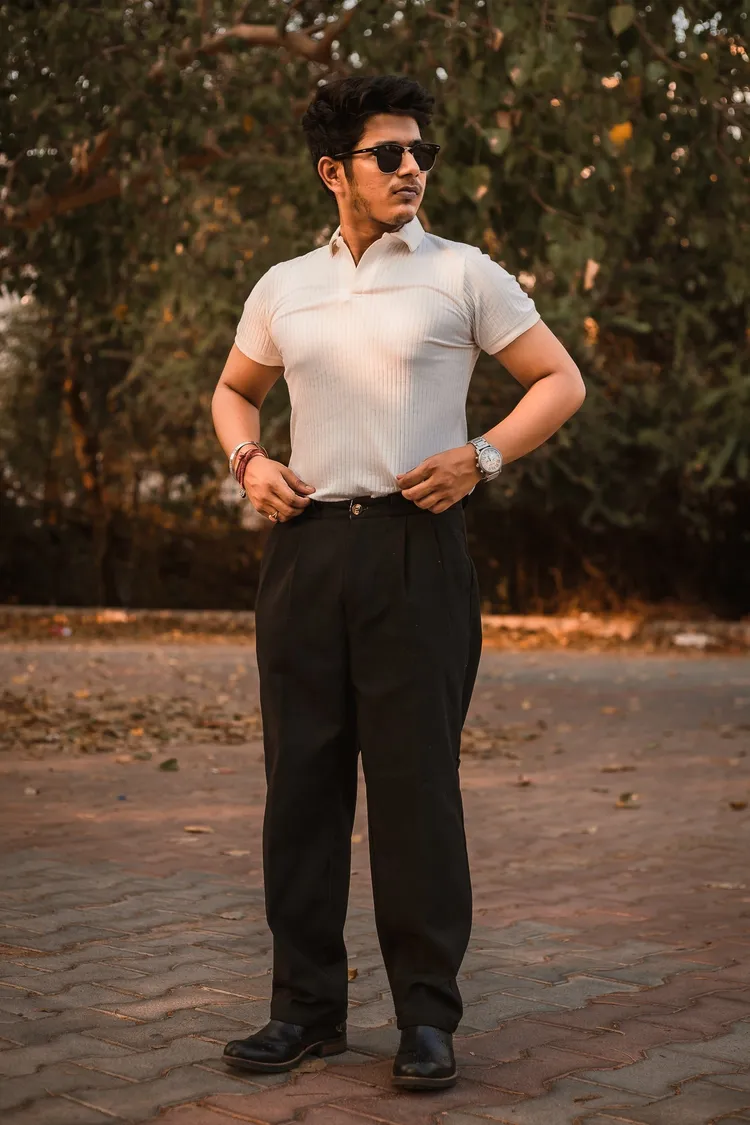 Luxury Knitted Polo T-shirt