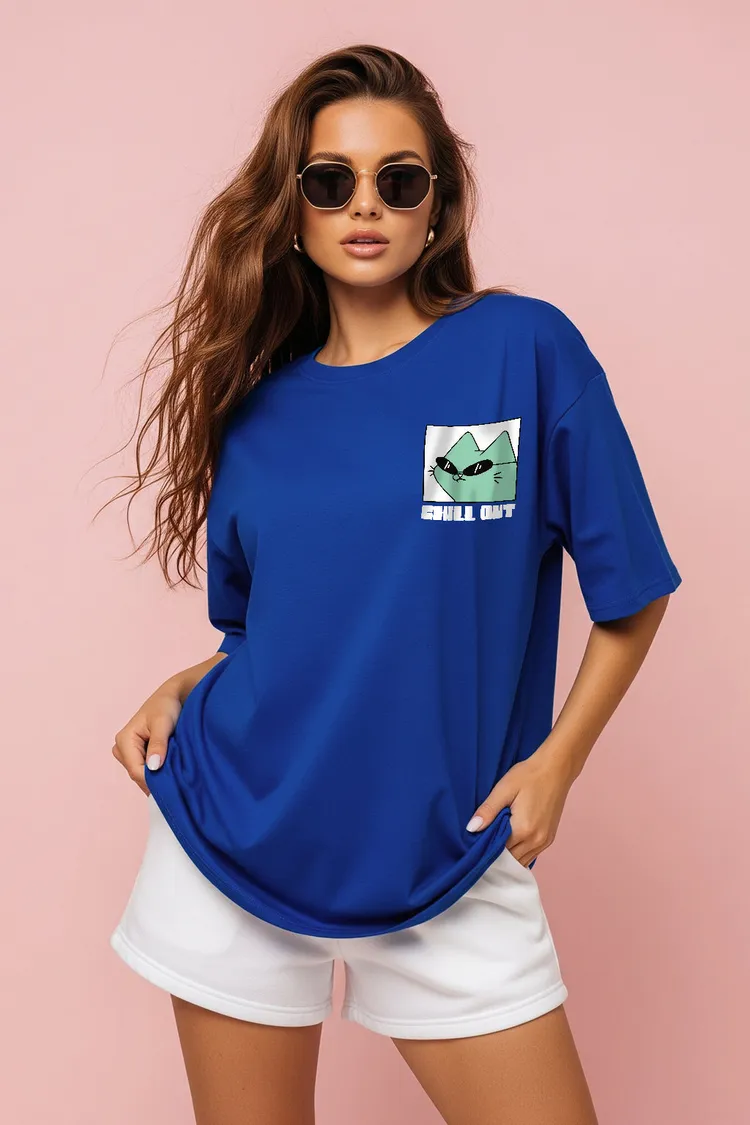 Chill Out Oversized Fit Graphic T-Shirt