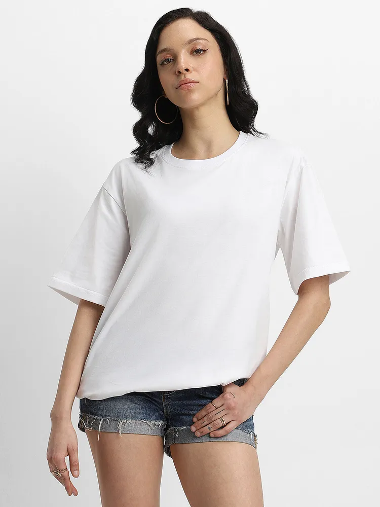 White Plain Oversized T-Shirt