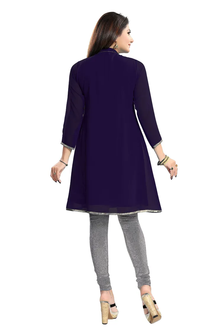 The Beaded Tunic create the new style statement in Blue Color