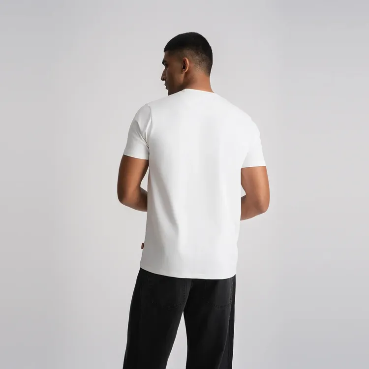 RELAXED FINE LINE TSHIRT WHITE