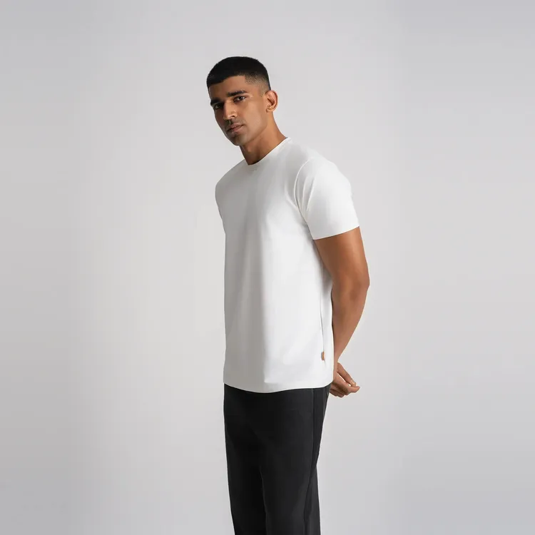RELAXED FINE LINE TSHIRT WHITE
