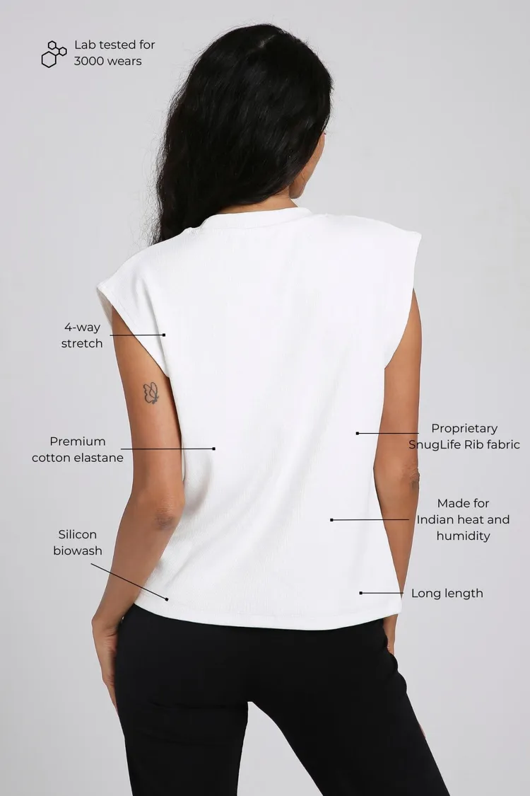 All Stars Box Tank in Snow White