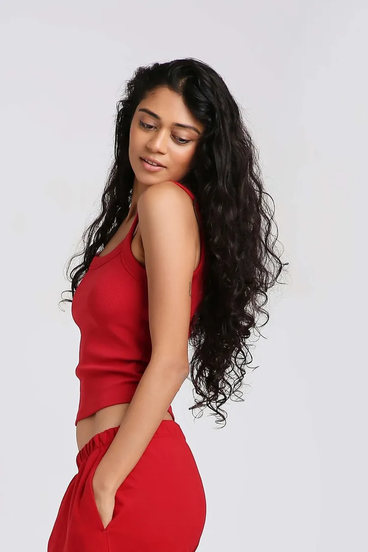 Strappy Tank in Cherry Red