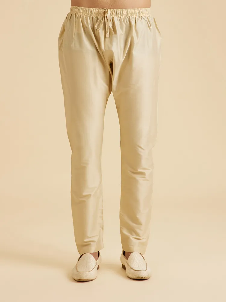 Manyavar Marvellous Maroon Kurta Pajama for Men