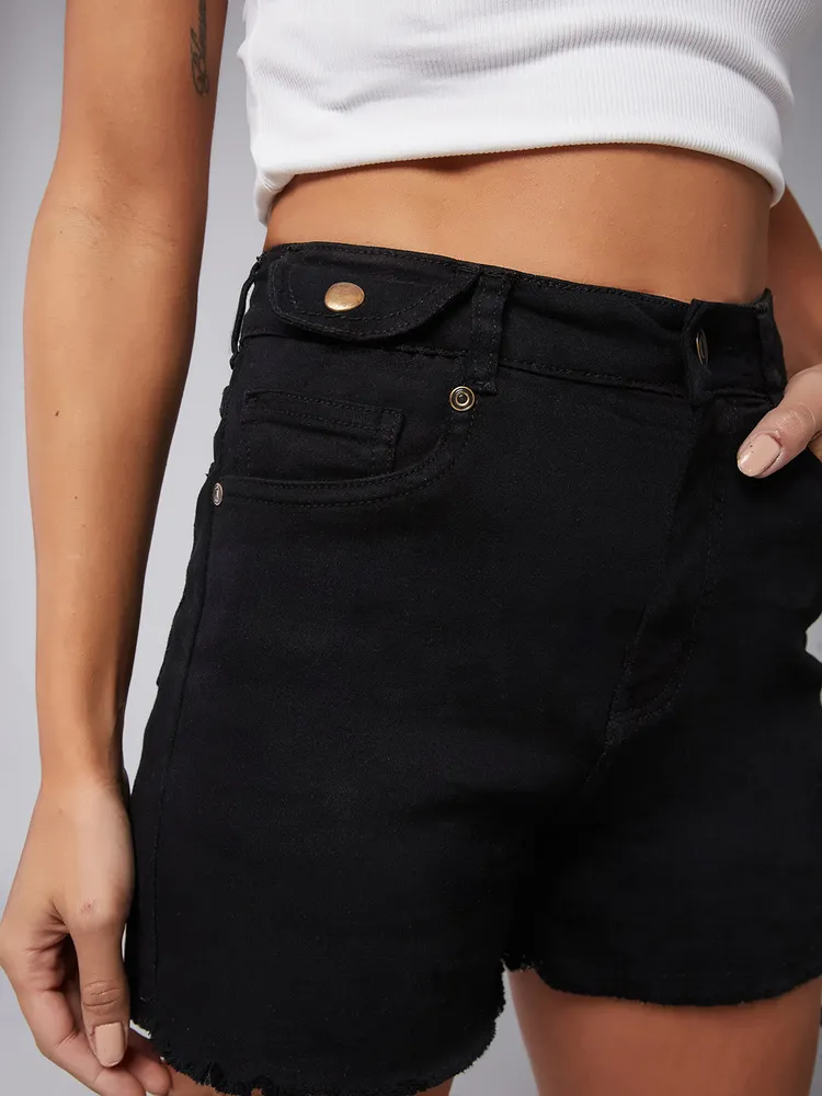 Miss Chase Women's Black Shorts