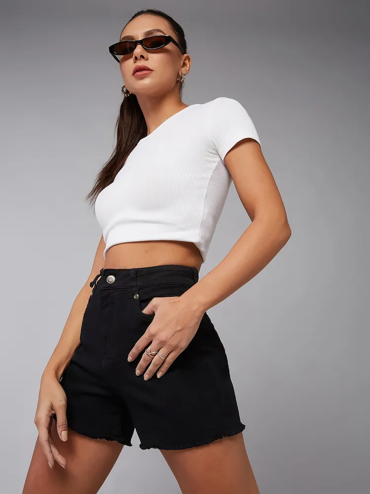 Miss Chase Women's Black Shorts