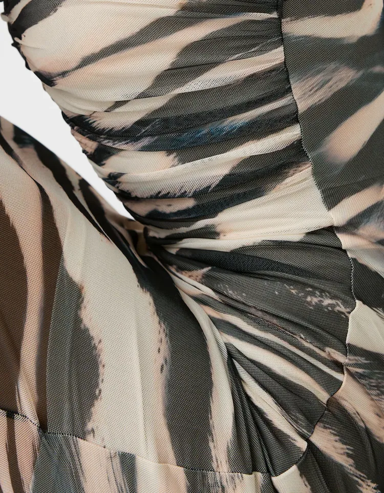 MWB Tulle bandeau midi dress