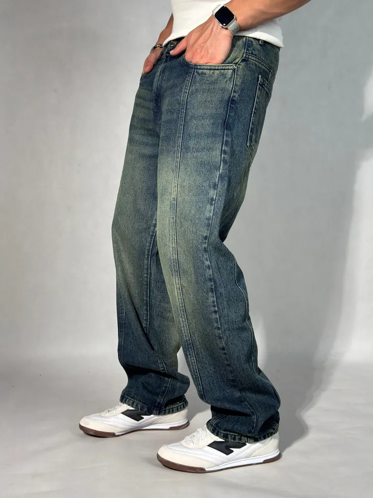 Blue Tinted Super Baggy Jeans