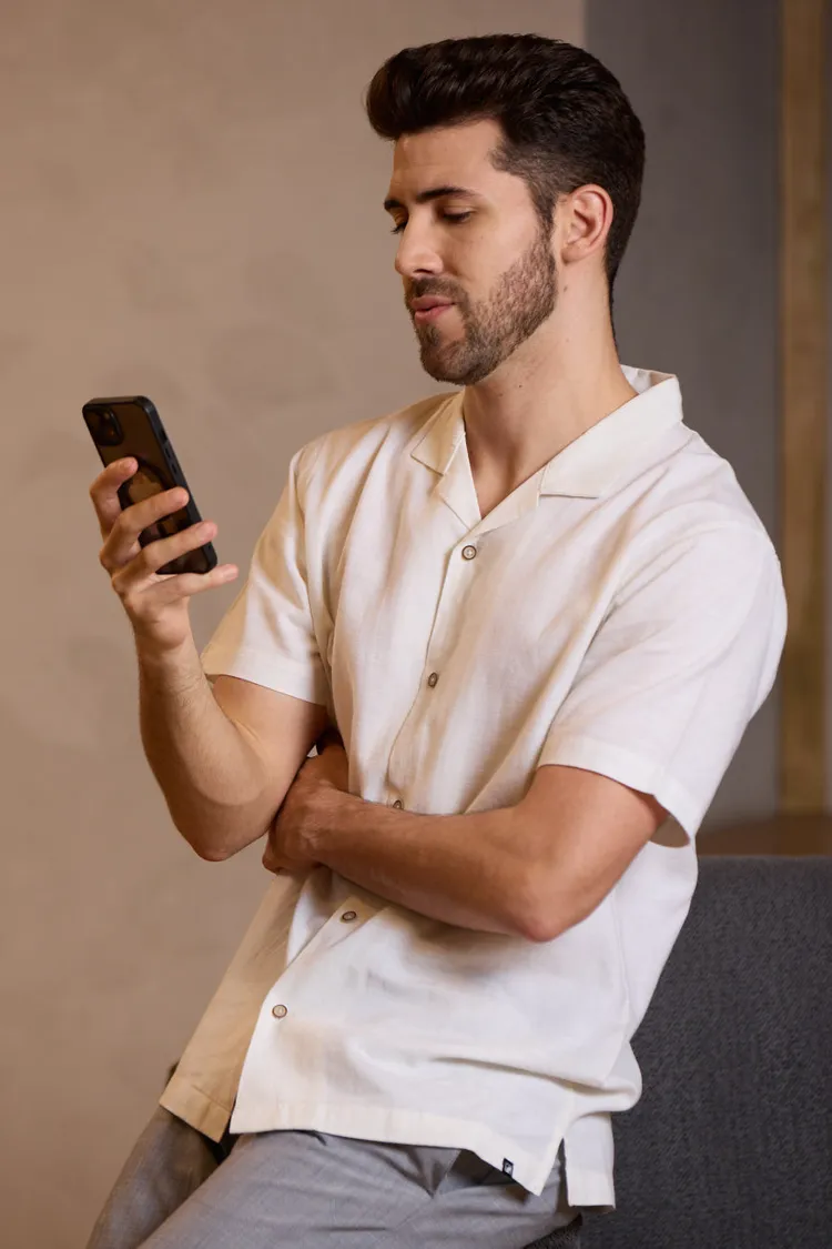 Cotton Linen White Haven Shirt