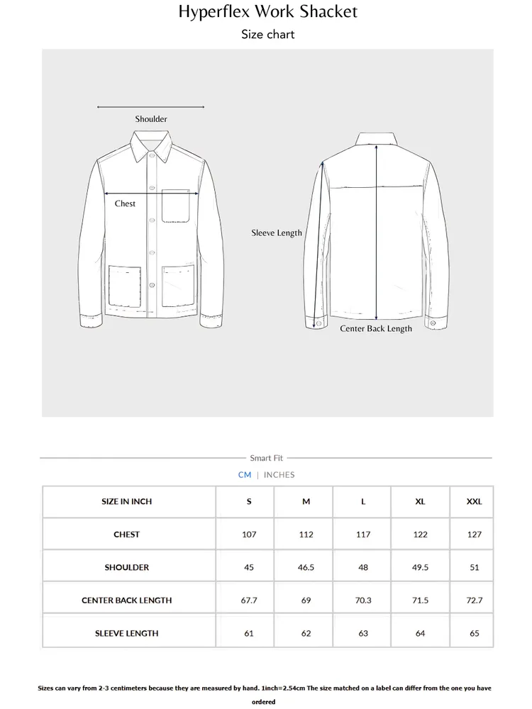 Hyperflex Oat Meal Melange Work Shacket