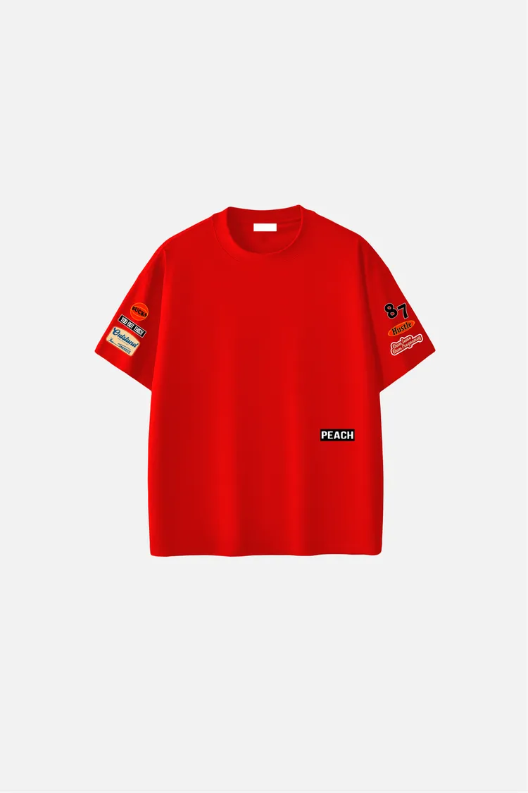 Founder's Tee Embroided Tshirt (Red)