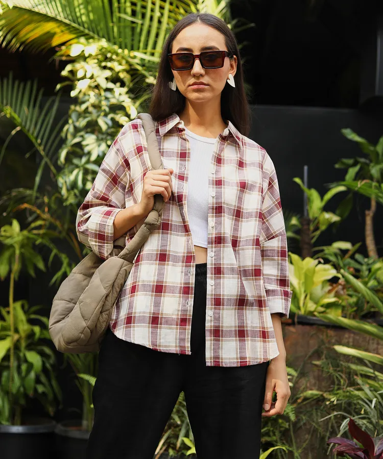 Tartan Plaid Boxy Shirt