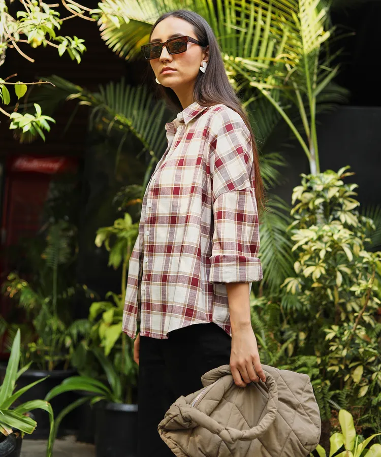 Tartan Plaid Boxy Shirt