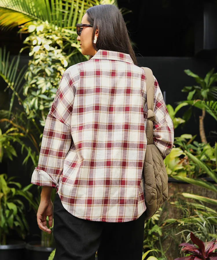 Tartan Plaid Boxy Shirt
