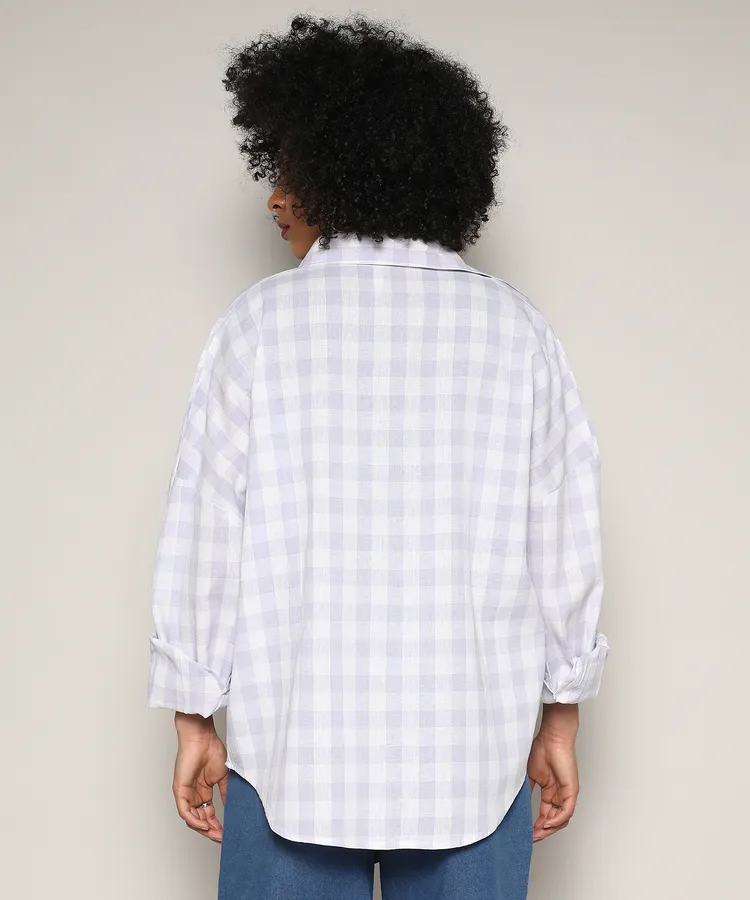 Tartan Plaid Boxy Shirt