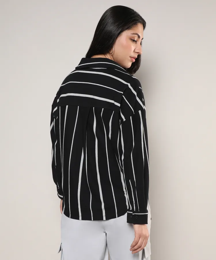 Striped Boxy Shirt