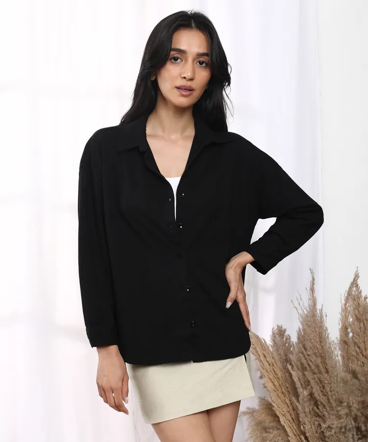 Solid Boxy Shirt